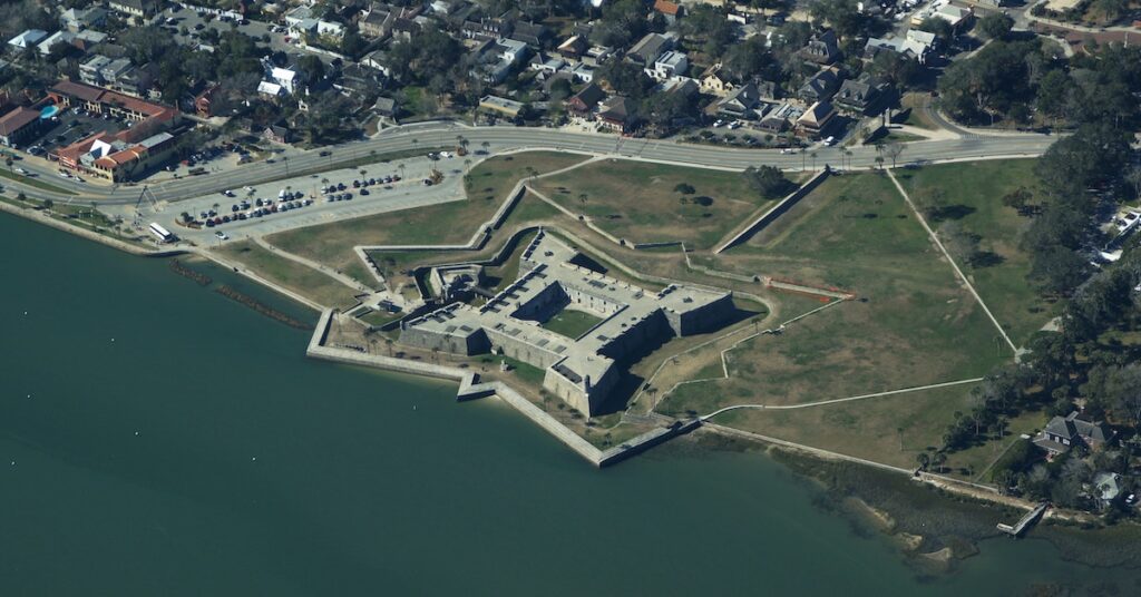 Castillo de San Marcos star fort in St. Augustine, Florida, a great spot to visit for history lovers