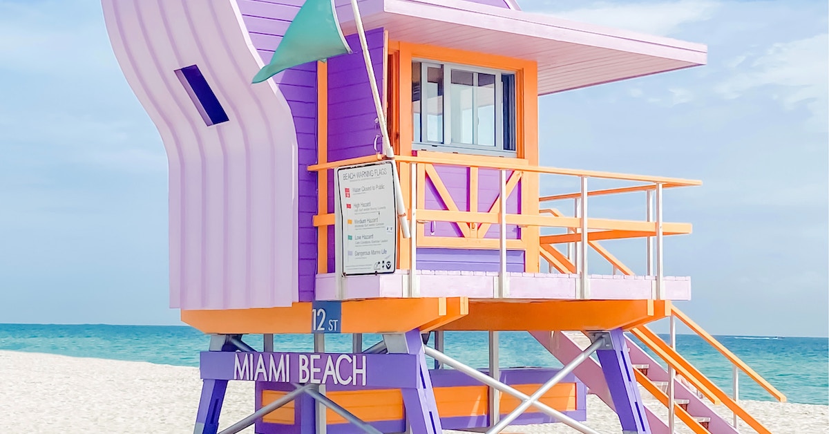 Miami Beach lifeguard tower
