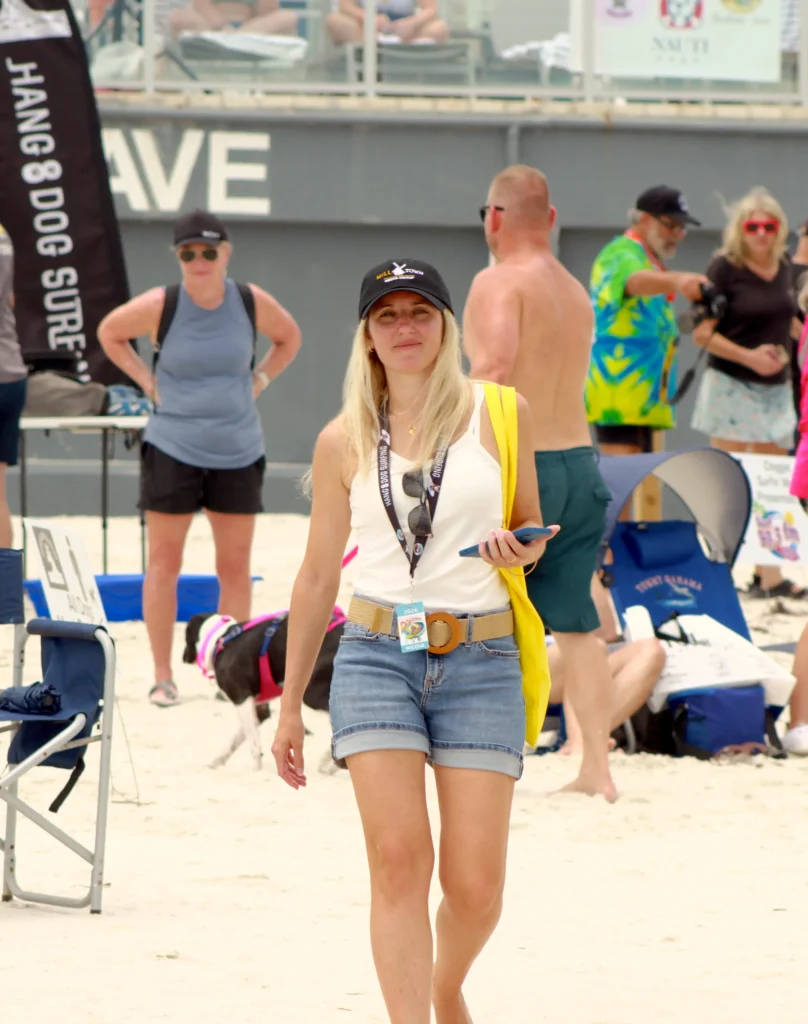 Paula Beach Dog Surfing Competition Mill Town Media Group digital marketing agency event marketing media coverage beach dog surfing competition in Daytona Beach